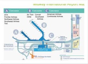 Midway-airport-limo-map
